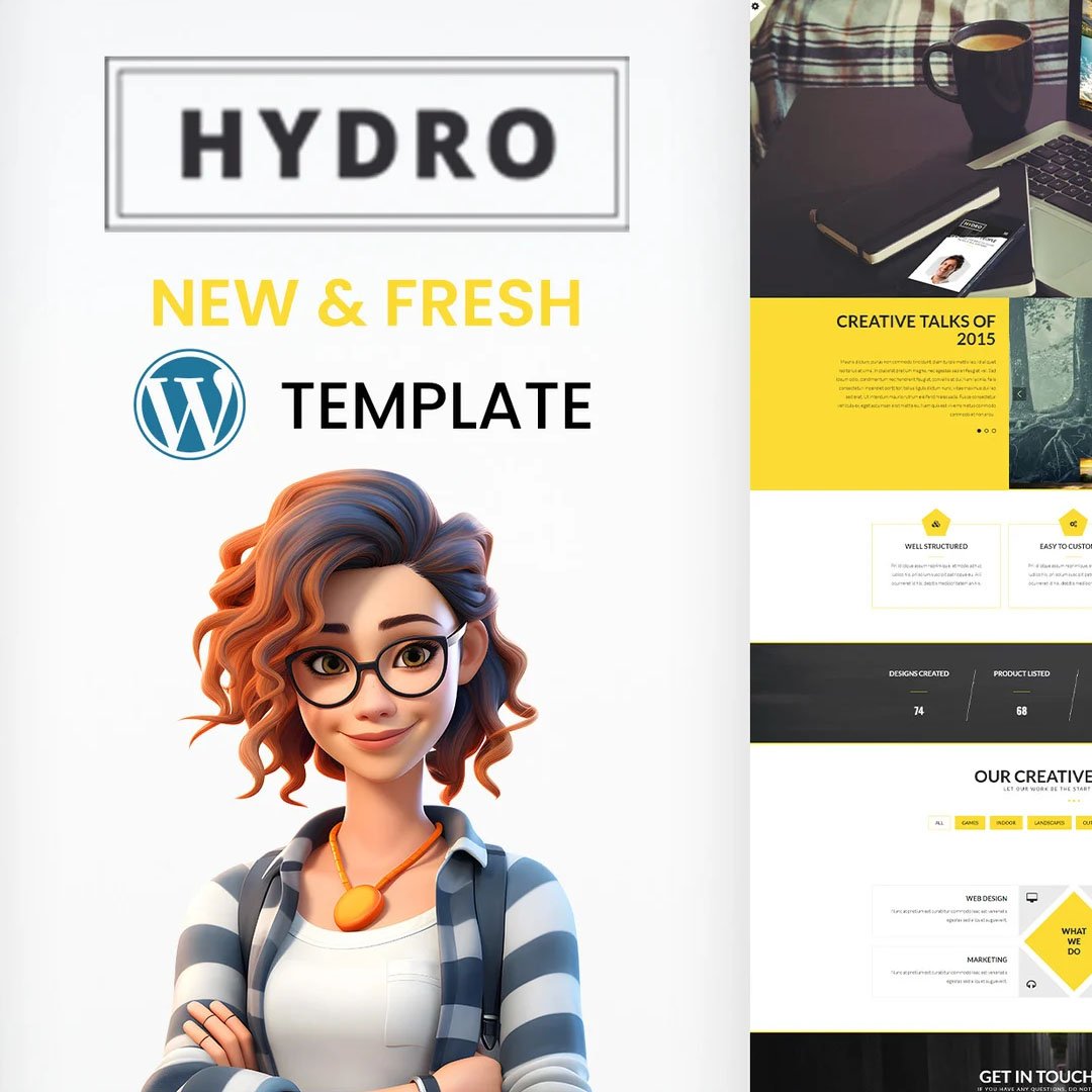 HYDRO - One Page Portfolio WordPress Theme